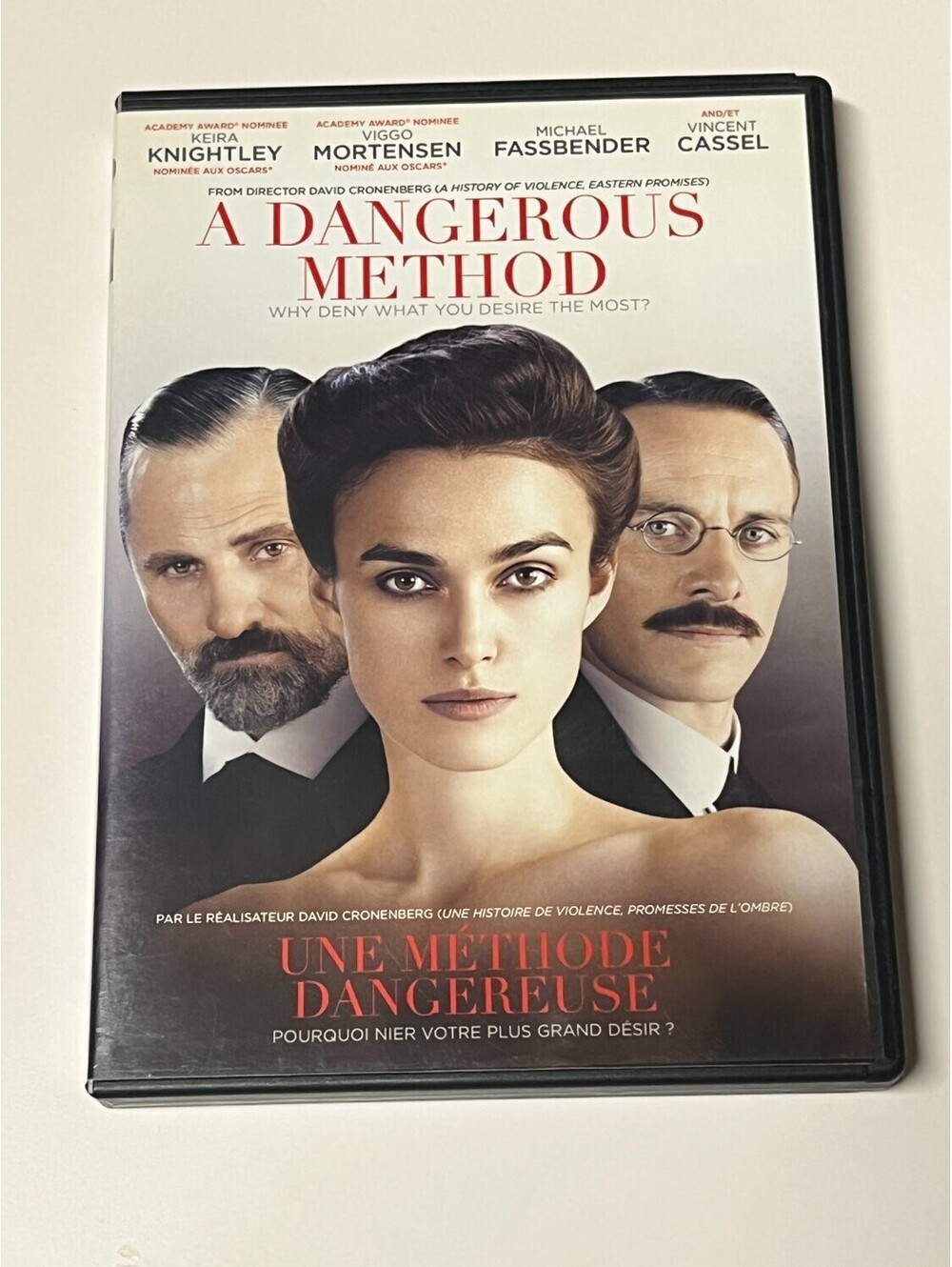 A Dangerous Method DVD Bilingual Canadian Release Keira Knightley Drama